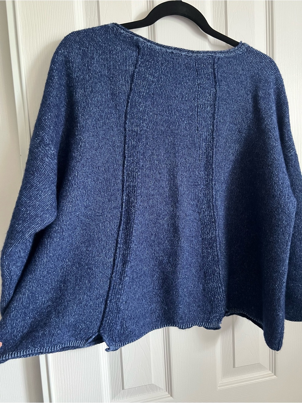 Poetry Twill Sweater Baby Alpaca Cotton Blend Size L